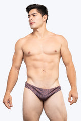 Swimbrief Reversible (Brown & Orange)