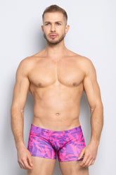 SwimBoxer Botanical Purple