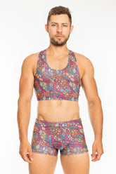 Crop Top Bohemian Art