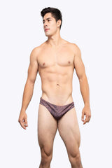 Swimbrief Reversible (Brown & Orange)