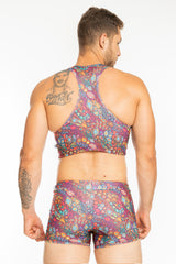 Crop Top Bohemian Art