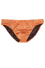 Swimbrief Reversible (Brown & Orange)
