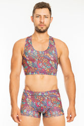 Crop Top Bohemian Art