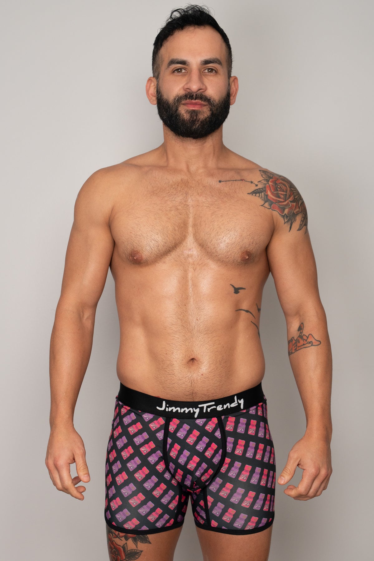 Boxer Brief Pink Poppers