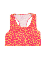 Crop Top Fuchsia Giraffe