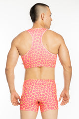 Crop Top Fuchsia Giraffe